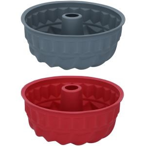 Φόρμα Κέικ Bundt Σιλικόνη 24x24x10.5cm ALPINA Σε 2 Χρώματα