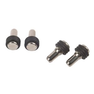 Στήριγμα Ραφιού Φ3mm Μέταλλο + Λάστιχο Μαύρο Για Γυαλί