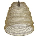 Φωτιστικό Κρεμαστό ArteLibre Χρυσό Μέταλλο 43x43x40cm