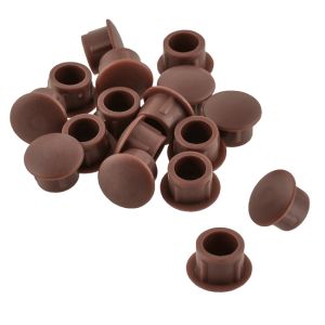 Καπάκι Φ5mm Καφέ Πλαστικό