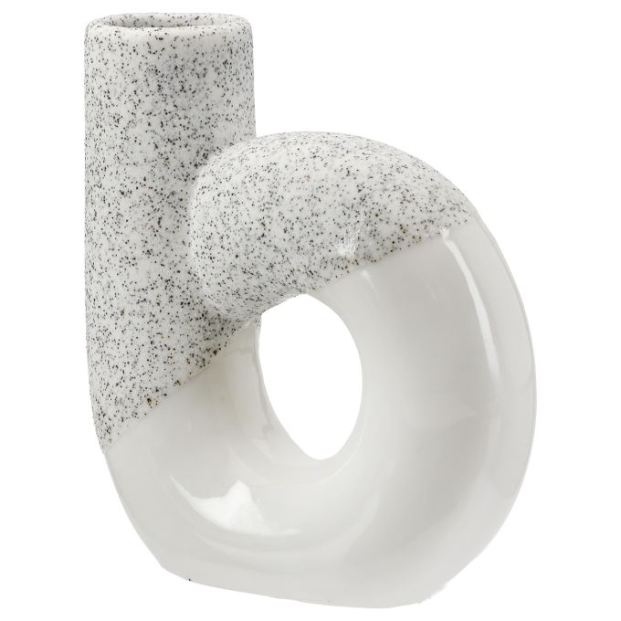 Διάτρητο Βάζο 'Poppy' Κεραμικό Λευκό 5x14x15cm