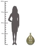 Βάζο ArteLibre Καφέ Ανακυκλωμένο Γυαλί 40x40x56cm