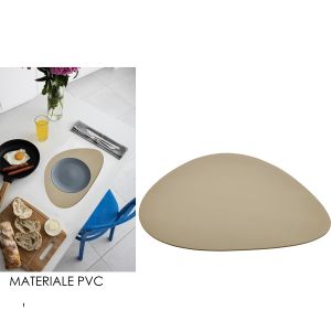 Σουπλά Ανθρακί/Beige PVC 39.5x33.5cm