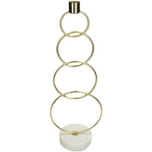Κηροπήγιο ArteLibre Χρυσό Μέταλλο 13x8.5x36cm