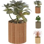 Φυτό Τεχνητό ArteLibre Σε Μπαμπού/PP Γλαστράκι 8x8x19cm Σε 3 Συνδυασμούς