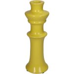 Κηροπήγιο ArteLibre Κίτρινο Κεραμικό 8x8x24cm