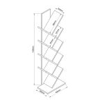 Βιβλιοθήκη ArteLibre AZIZI Καρυδί Μοριοσανίδα 35x19.5x130cm