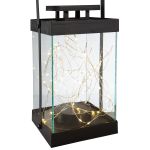 Φανάρι (LED) 'Glorie' Συνθετικό Μαύρο 13x14x30cm