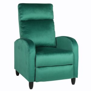 Πολυθρόνα Ανακλινόμενη ArteLibre ATRIA Πράσινο Βελούδο 67.5x90x104cm