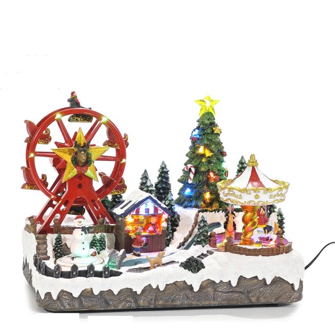 Χριστουγεννιάτικο Σκηνικό Με Φως, Μουσική Και Κίνηση 32x20x28cm