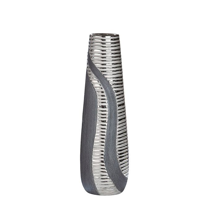 Βάζο ArteLibre Ασημί/Γκρι Κεραμικό 14x14x49cm