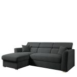 Καναπές Γωνιακός ArteLibre Αριστερή Γωνία AUDREY Σκούρο Γκρι 243x174x80/91cm