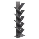 Βιβλιοθήκη ArteLibre AZIZI Ανθρακί Μοριοσανίδα 35x19.5x130cm