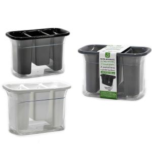 Θήκη Μαχαιροπήρουνων 3 Θέσεων Πλαστικό 20x14x20cm Σε 3 Χρώματα