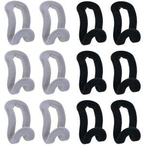 Συνδετήρες Κρεμάστρας Βελούδινοι 6Τμχ 2 Χρώματα ALPINA