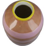 Βάζο ArteLibre Με Ρίγες Ροζ Δολομίτης 17.6x17.6x26.4cm