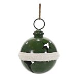 Χριστουγεννιάτικο Κρεμαστό Διακοσμητικό Καμπάνα Πράσινο 22x30cm