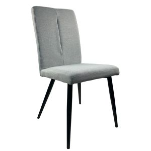 Καρέκλα Τραπεζαρίας ArteLibre FANDANGO Γκρι/Μαύρο Ύφασμα/Μέταλλο 43x56x97cm