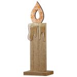 Ανάγλυφο Σταντ Κερί 'Otonal' MDF Εκρού/Πορτοκαλί 5x7x20.5cm