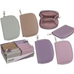 Πορτοφόλι Με Φερμουάρ Δερματίνη 12x9cm Σε 4 Χρώματα