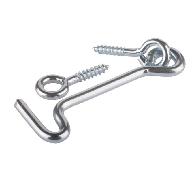 Μάνταλο Ασφαλείας Πόρτας & Βιδ Θηλειά 40x30 Γαλβανιζέ 4Τμχ