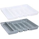 Θήκη Μαχαιροπίρουνων Επεκτάσιμη Λευκό/Γκρι ALPINA