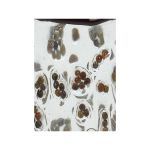 Κηροπήγιο ArteLibre Φύλλα Τσαγιού Καφέ Γυαλί 8x8x8cm