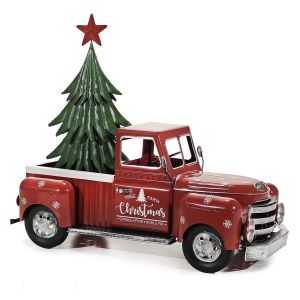 Χριστουγεννιάτικη Διακοσμητική Μηχανή Με Δέντρο 45cm