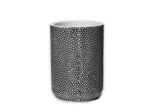 Ποτηροθήκη Λευκό/Μαύρο Polyresin