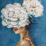 Πίνακας ArteLibre "Γυναικεία Φιγούρα" Καμβάς 90x90cm