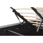 Κρεβάτι Μονό ArteLibre CLOUDREST Γκρι Ύφασμα 214x127.5x109cm (Στρώμα 120x200cm)