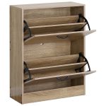 Παπουτσοθήκη ArteLibre BRANTLEY Δρυς Μοριοσανίδα 60x24x81cm