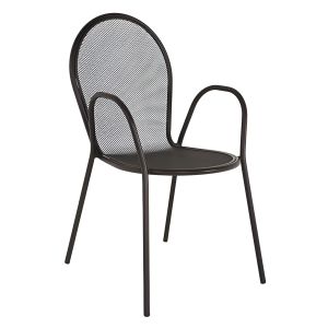 Πολυθρόνα Κήπου ArteLibre SATIS Μαύρο Μέταλλο 54x62x89cm