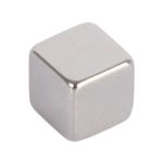 Μαγνήτης Κύβος Neodymium Ασημί 5x5mm 8Τμχ