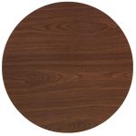 Τραπέζι Τραπεζαρίας ArteLibre QUINTON Καρυδί/Μαύρο Μέταλλο/Μοριοσανίδα 60x60x74cm