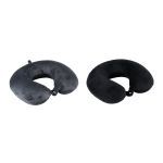 Μαξιλάρι Ταξιδιού Memory Foam Μαύρο/Γκρι Σε 2 Χρώματα