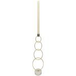 Κηροπήγιο ArteLibre Χρυσό Μέταλλο 13x8.5x36cm