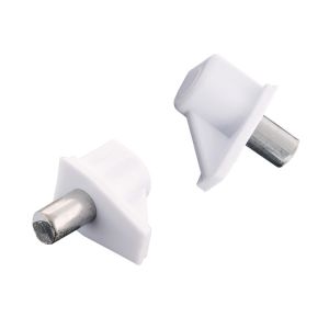 Στήριγμα Ραφιού Φ5mm Λευκό Πλαστικό 6281325