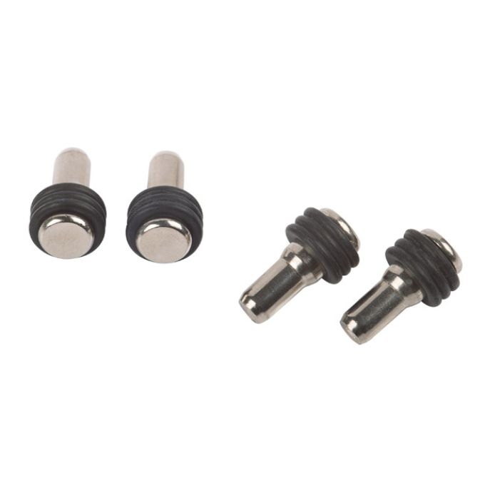 Στήριγμα Συρταριού Φ5mm Μαύρο Μέταλλο/Λάστιχο Για Γυαλί