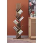 Βιβλιοθήκη ArteLibre AZIZI Καρυδί Μοριοσανίδα 35x19.5x130cm