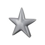 Διακοσμητικό Αντικείμενο Αστέρι Κεραμικό Ασημί 4x23x22cm