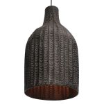 Φωτιστικό Κρεμαστό ArteLibre Μαύρο Μέταλλο 28.5x28.5x37cm