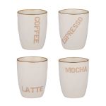 Κούπες 320ml Λευκό/Ροζ Σε 4 Σχέδια