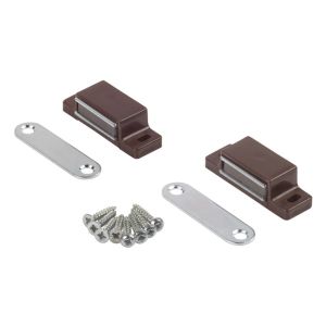 Πιαστράκι Μαγνητικό 6kg Καφέ Πλαστικό Με Σταθερή Βάση