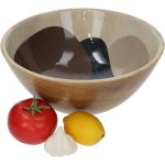 Μπολ ArteLibre Μπεζ Ξύλο 30x30x12cm