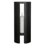 Διακοσμητικό Αντικείμενο (LED) 'Shelter' Μέταλλο/Συνθετικό Μαύρο 44x15cm