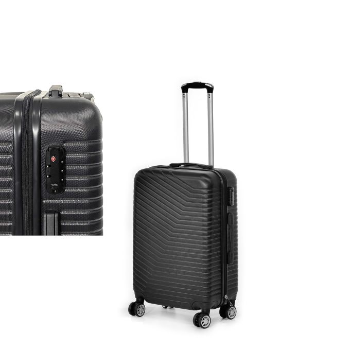 Βαλίτσα Καμπίνας Μαύρο ABS 44x26x65cm