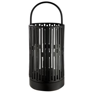 Φανάρι Κυλινδρικό Μεταλλικό Μαύρο D13X33Cm D13X33Cm