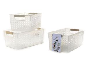 Καλάθι Με Λαβές Πλαστικό 29x16.5x12cm Σε 3 Χρώματα