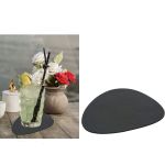 Σουβέρ Μαύρο PVC 12x10cm 4Τμχ